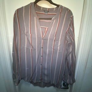 Eddie Bauer Lightweight Striped Button Down